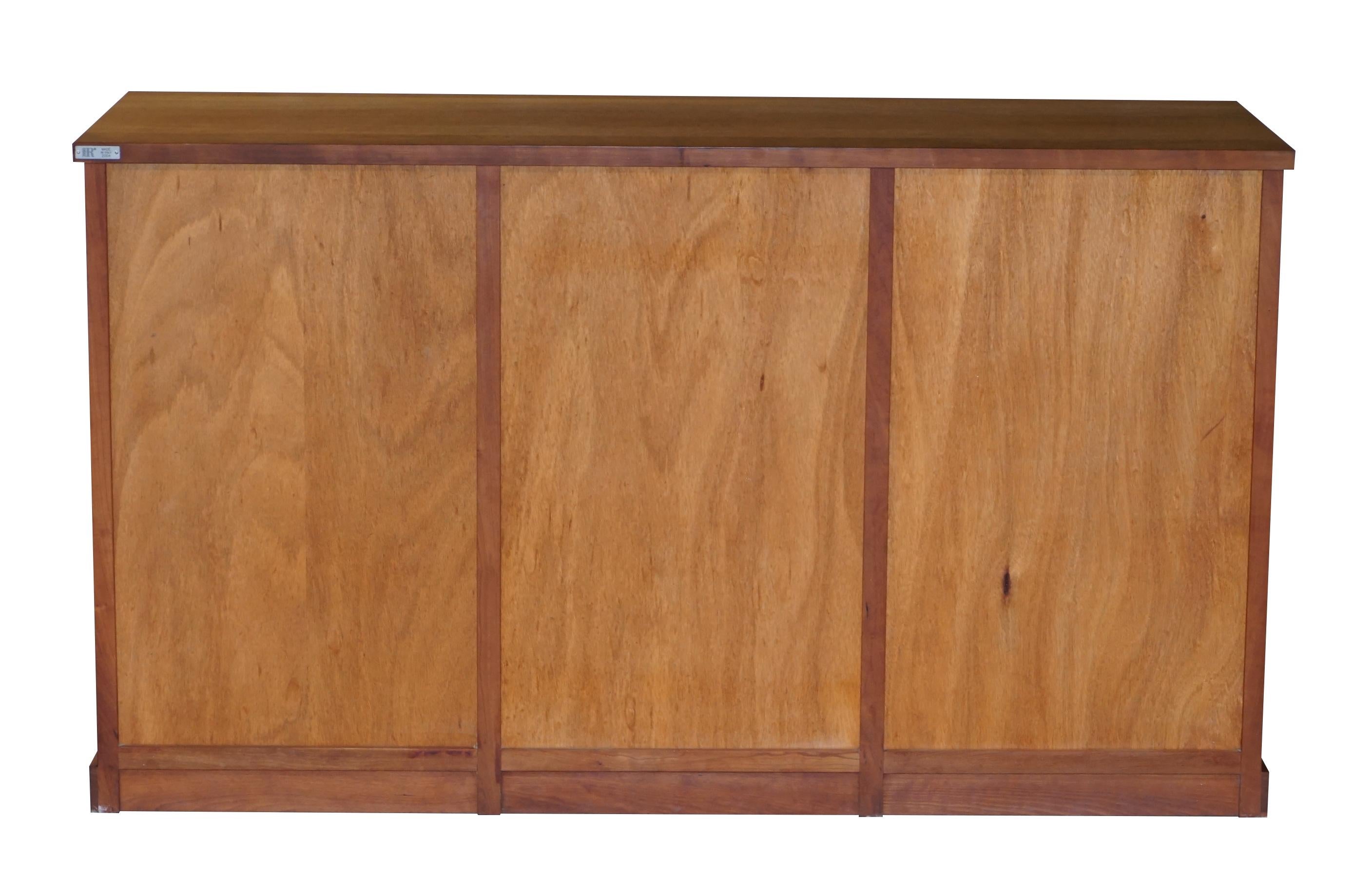 SOLID AMERICAN BLACK CHERRY WOOD MADE IN ITALY RIVA 1920 SIDEBOARD WITH DRAWERs 4