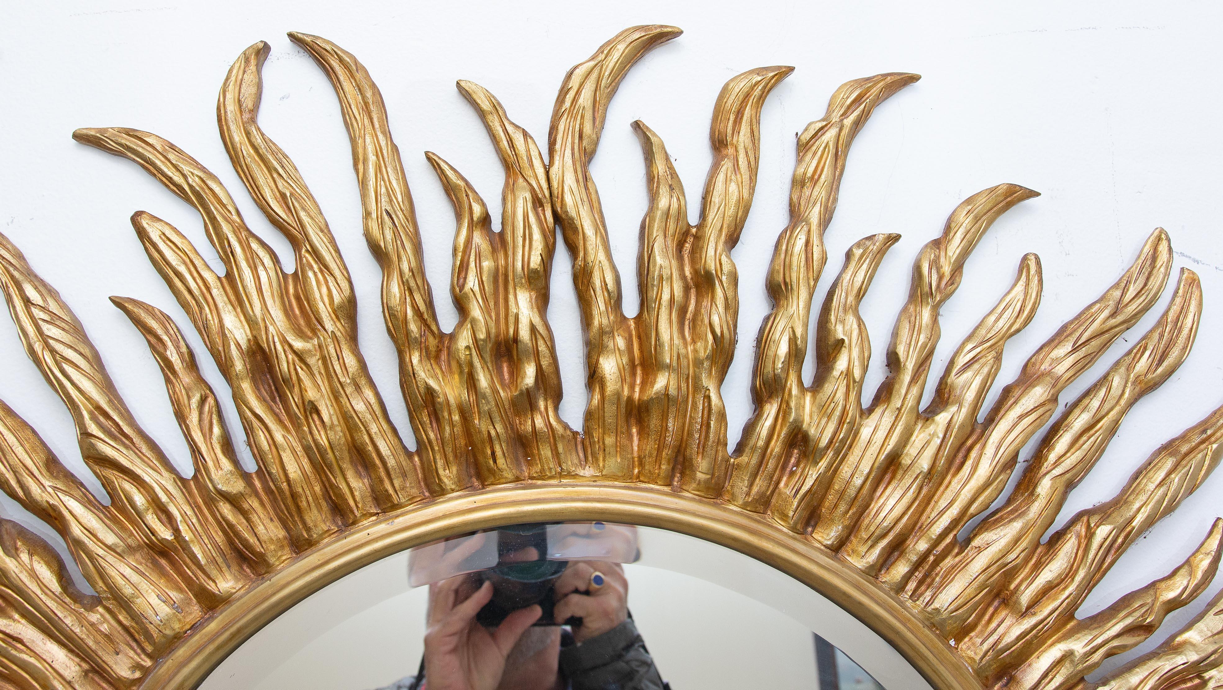 bronze sunburst mirror