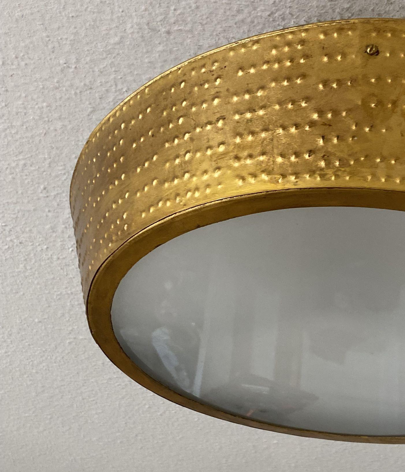 Large Sunburst  Plafonnier en fer forgé et verre oplascent, Espagne, années 1950 en vente 1