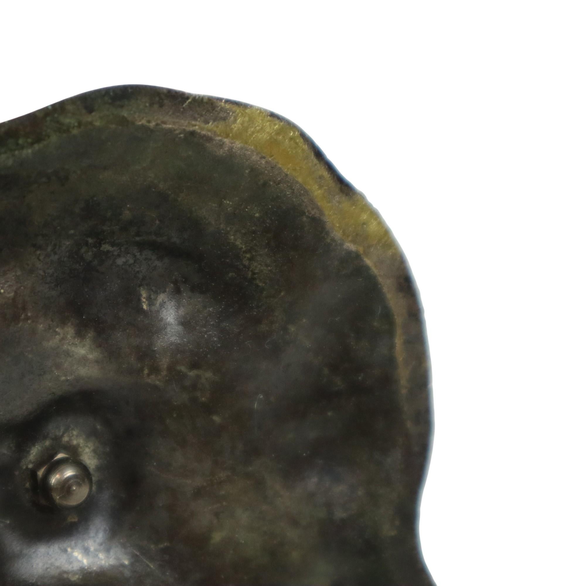 Posacenere girasole grande in bronzo placcato argento S. Agudo 62 cm in vendita 11