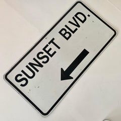 Large Sunset Blvd Street Sign