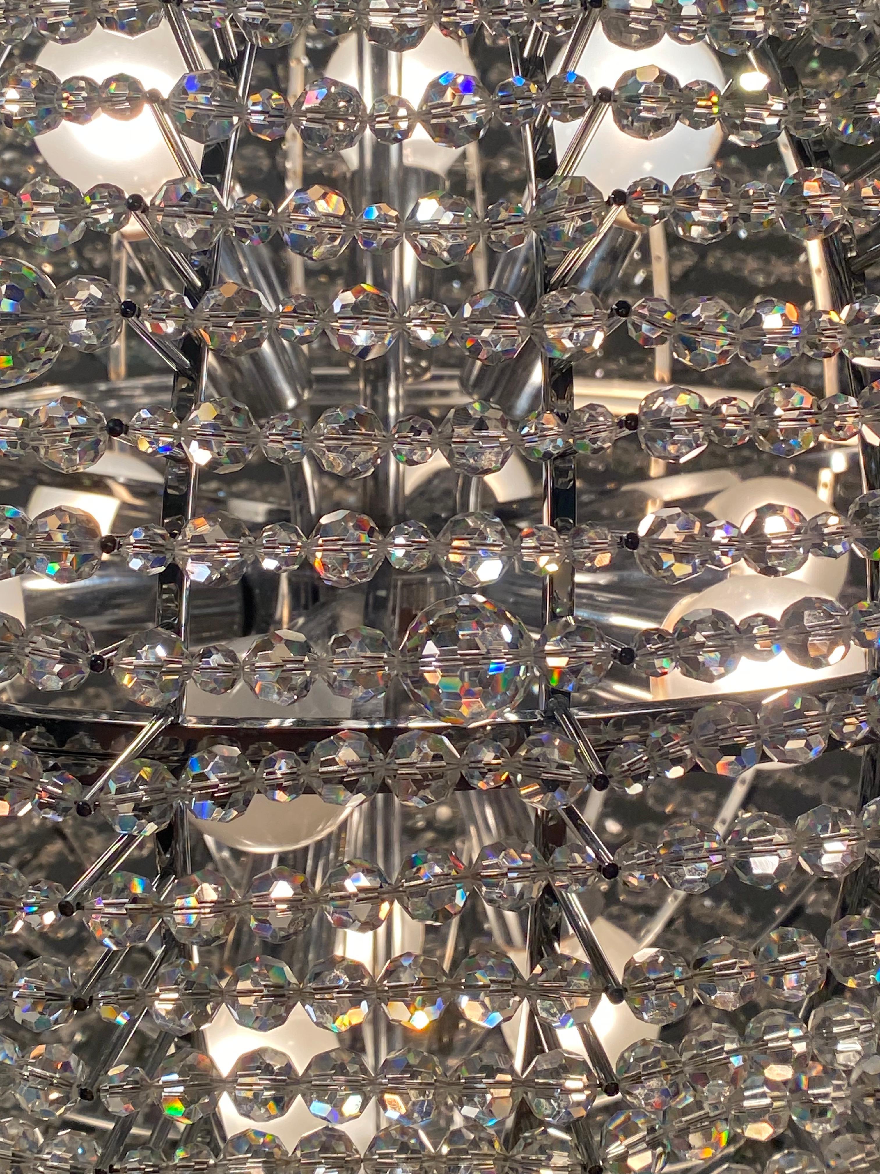Large Supernova Chandelier by Bakalowits & Söhne For Sale 6
