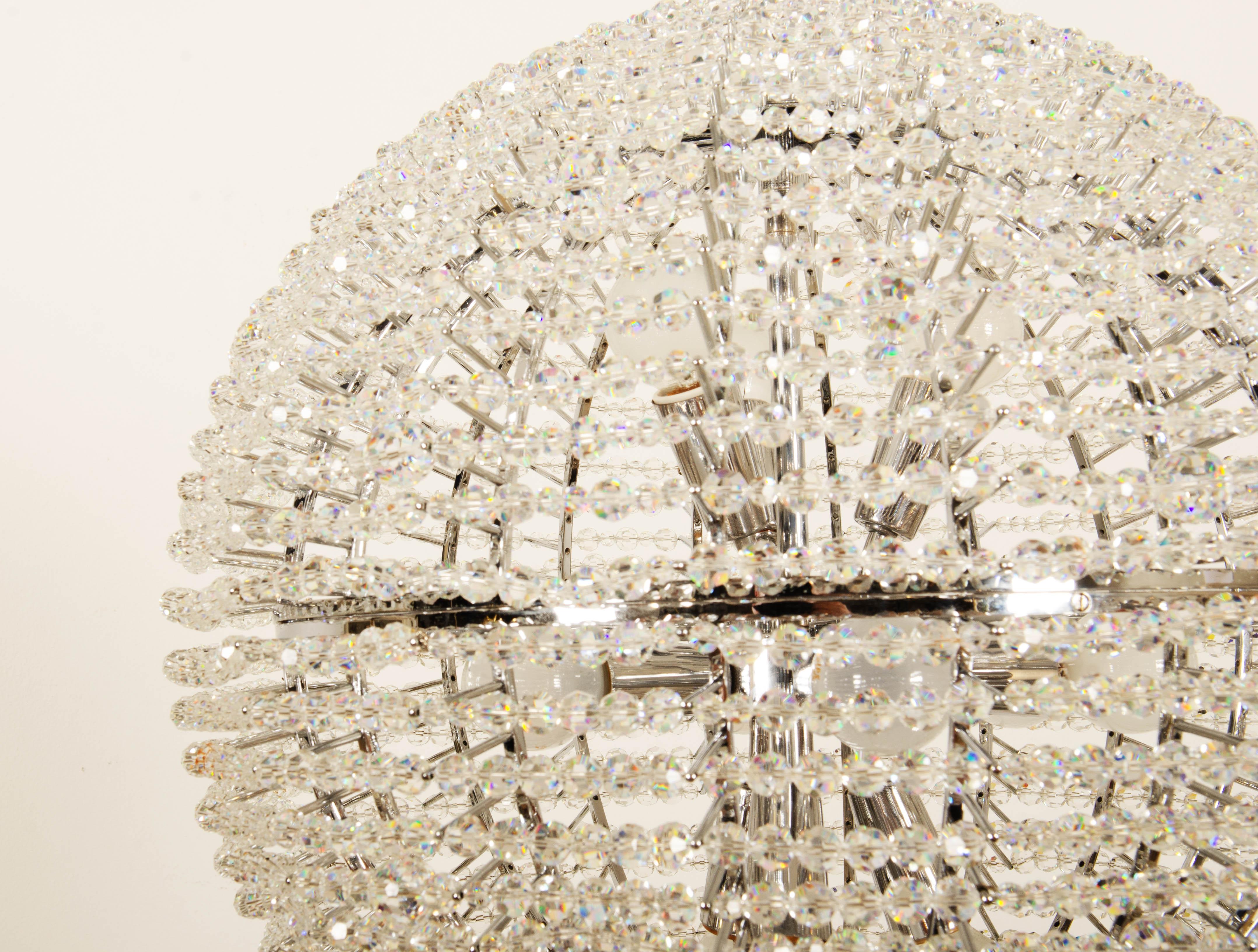 Large Supernova Chandelier by Bakalowits & Söhne For Sale 1