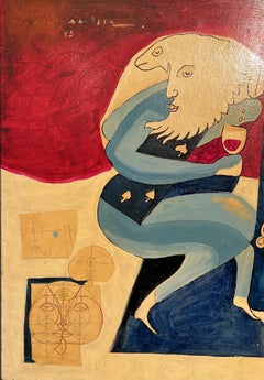 Large surrealist collage, Belgium, 1945