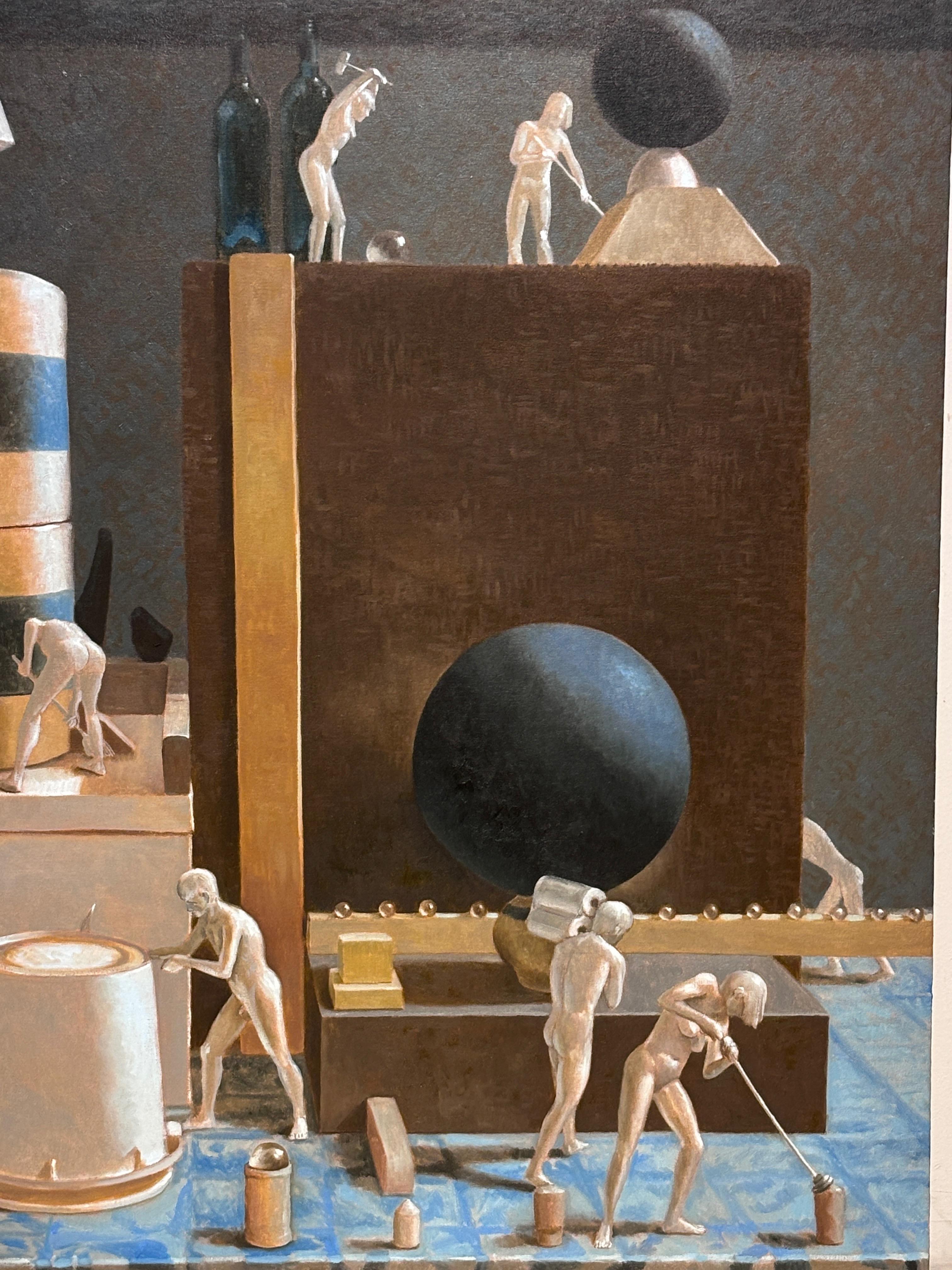 Large Surrealist Painting by California Artist Jason Godeke 2005 (amerikanisch) im Angebot