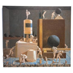 Large Surrealist Painting by California Artist Jason Godeke 2005