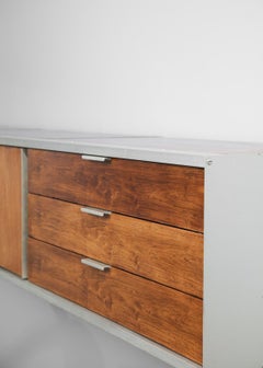 Large Wall Mounted Sideboard by Georges Frydman for Efa