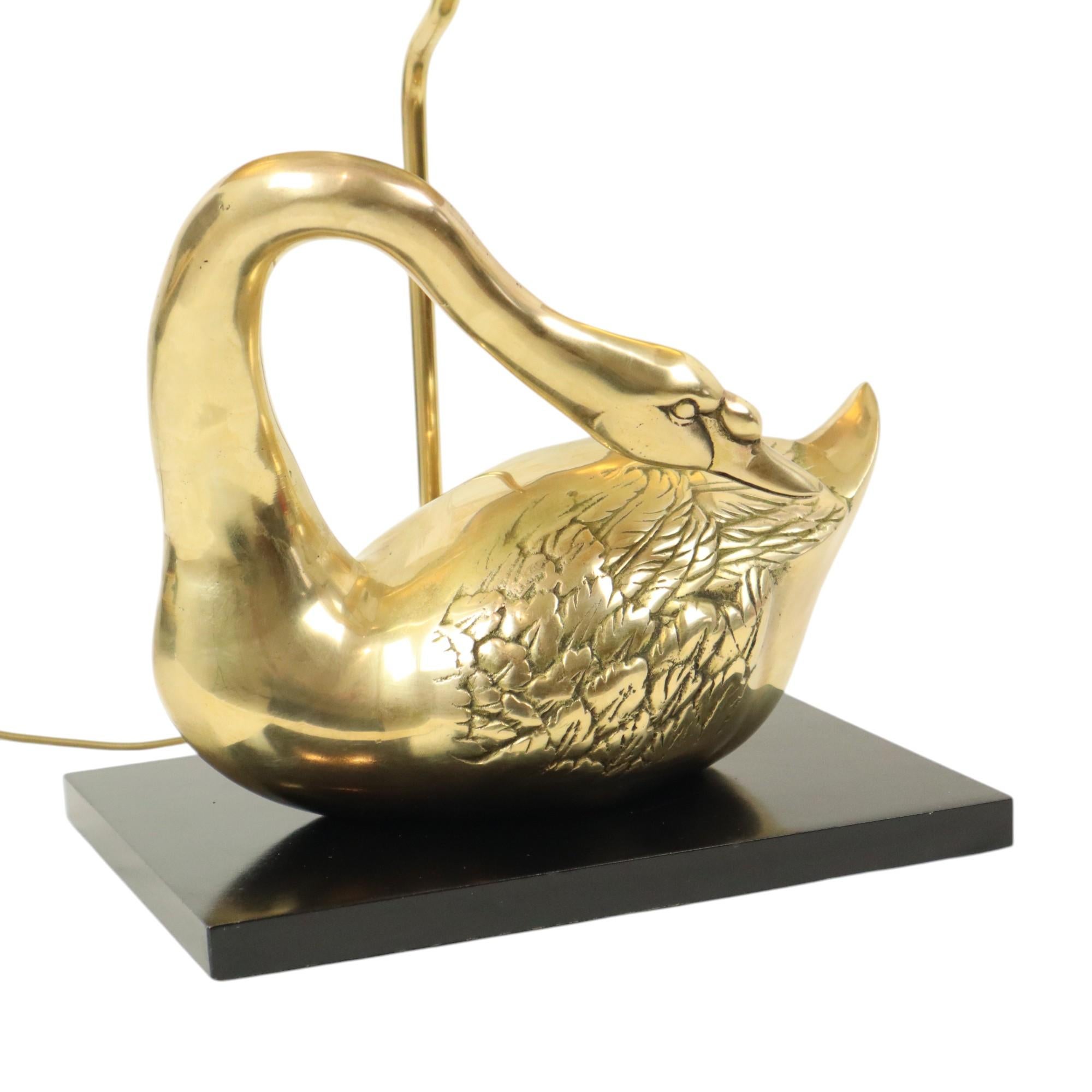 Large Swan Lamp Hollywood Regency Table Lamp Regina Italy 58cm For Sale 6