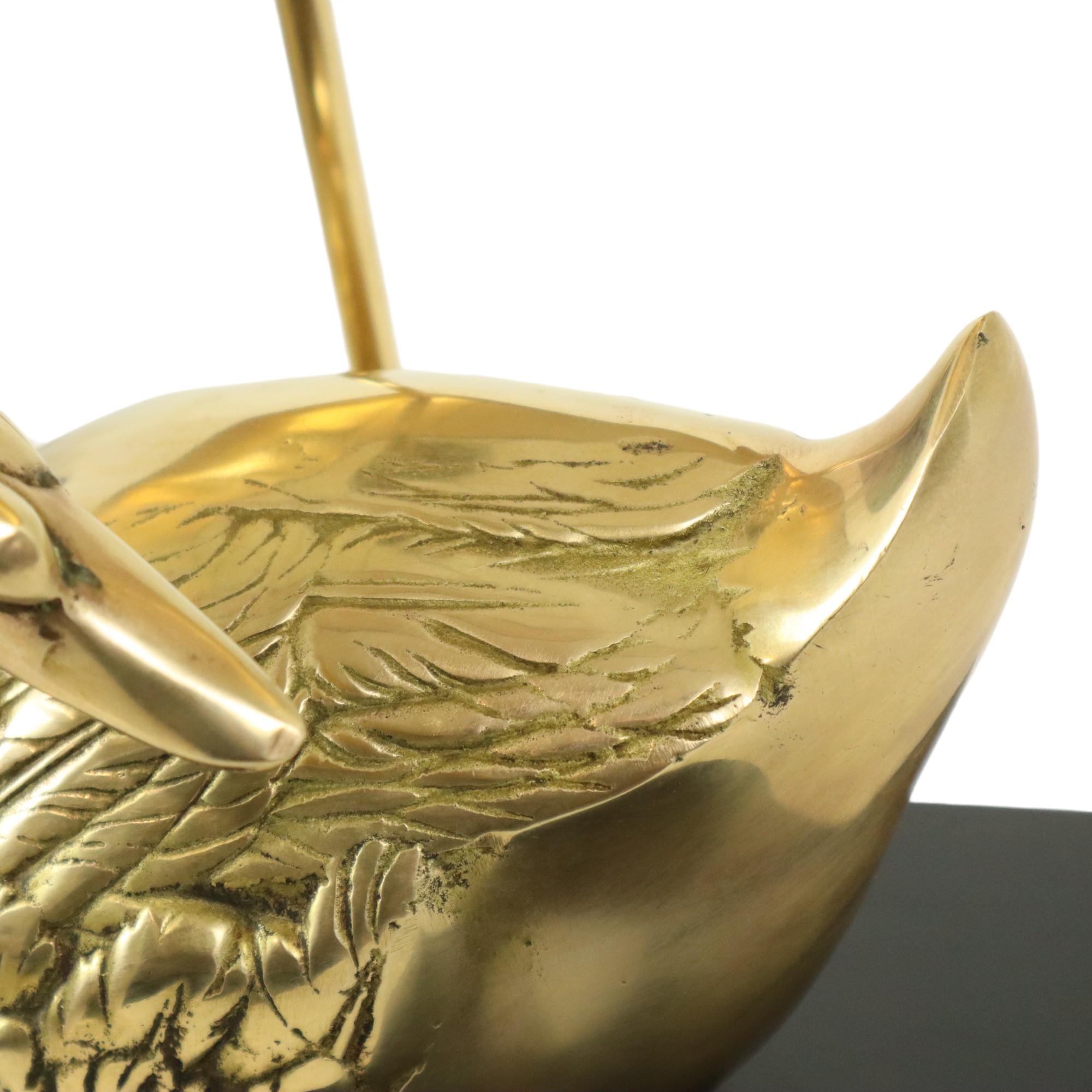 Large Swan Lamp Hollywood Regency Table Lamp Regina Italy 58cm For Sale 8