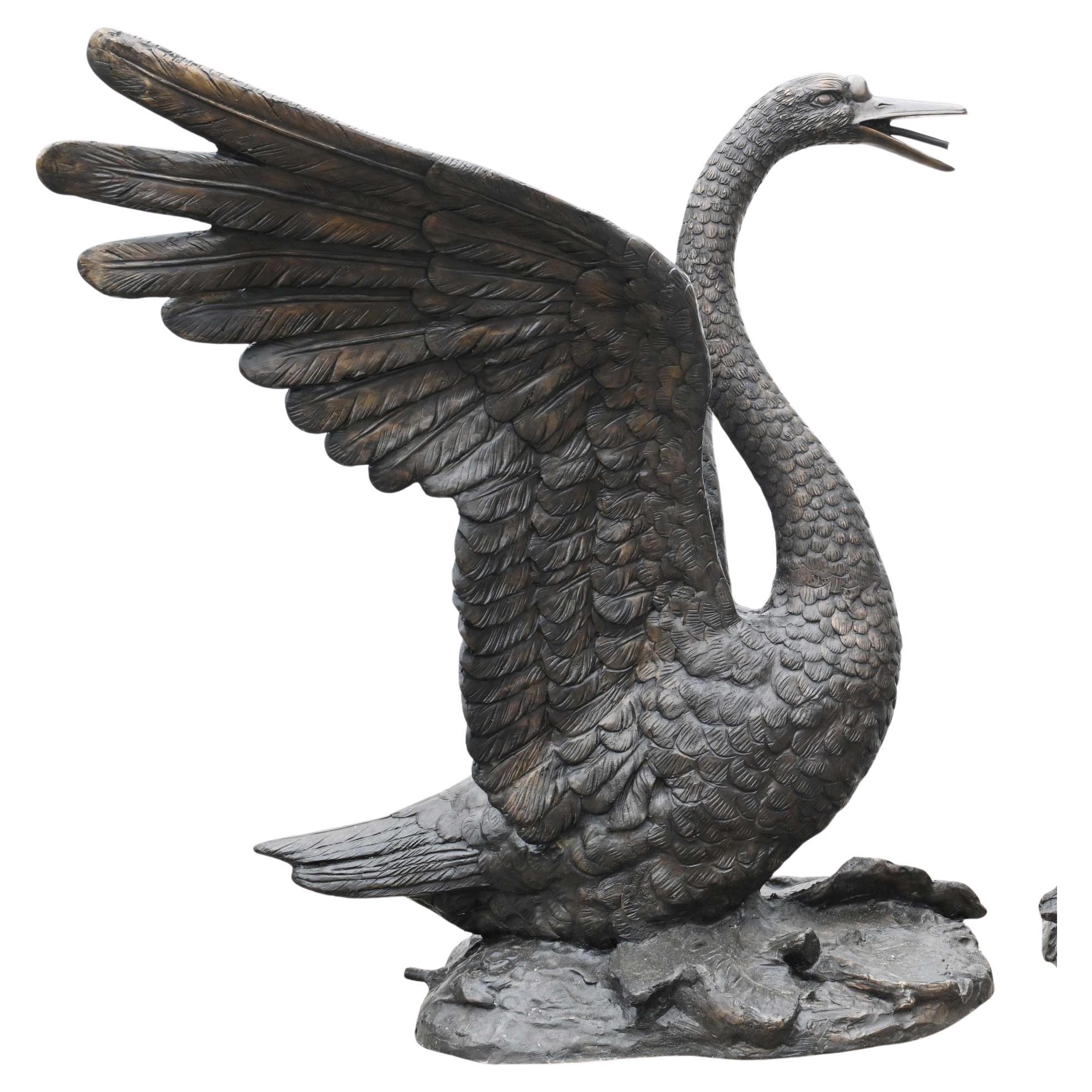 Grande statue de Swan - Royal Bird Garden Casting