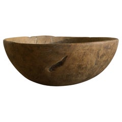 Large Swedish Birch Burl Bowl, ca 1750-1780