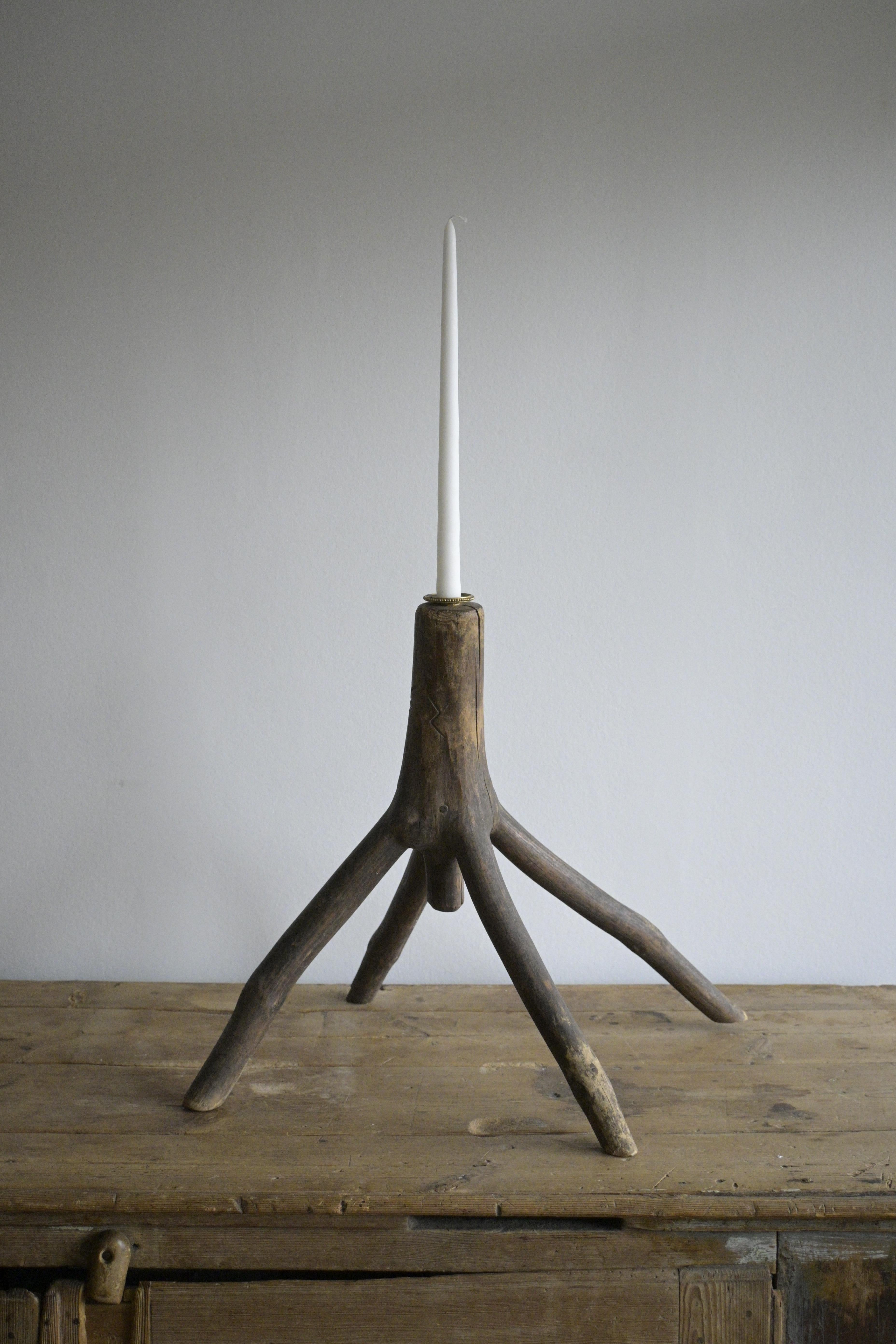 19th Century Large Swedish Candlestick early 19th century For Sale