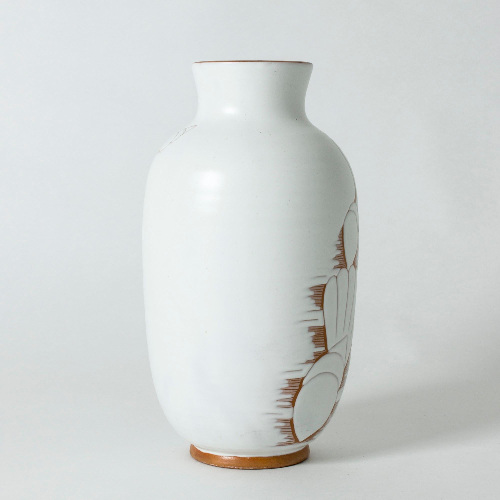 Scandinavian Modern Large Swedish ceramic earthenware vase by Anna-Lisa Thomson for Upsala-Ekeby
