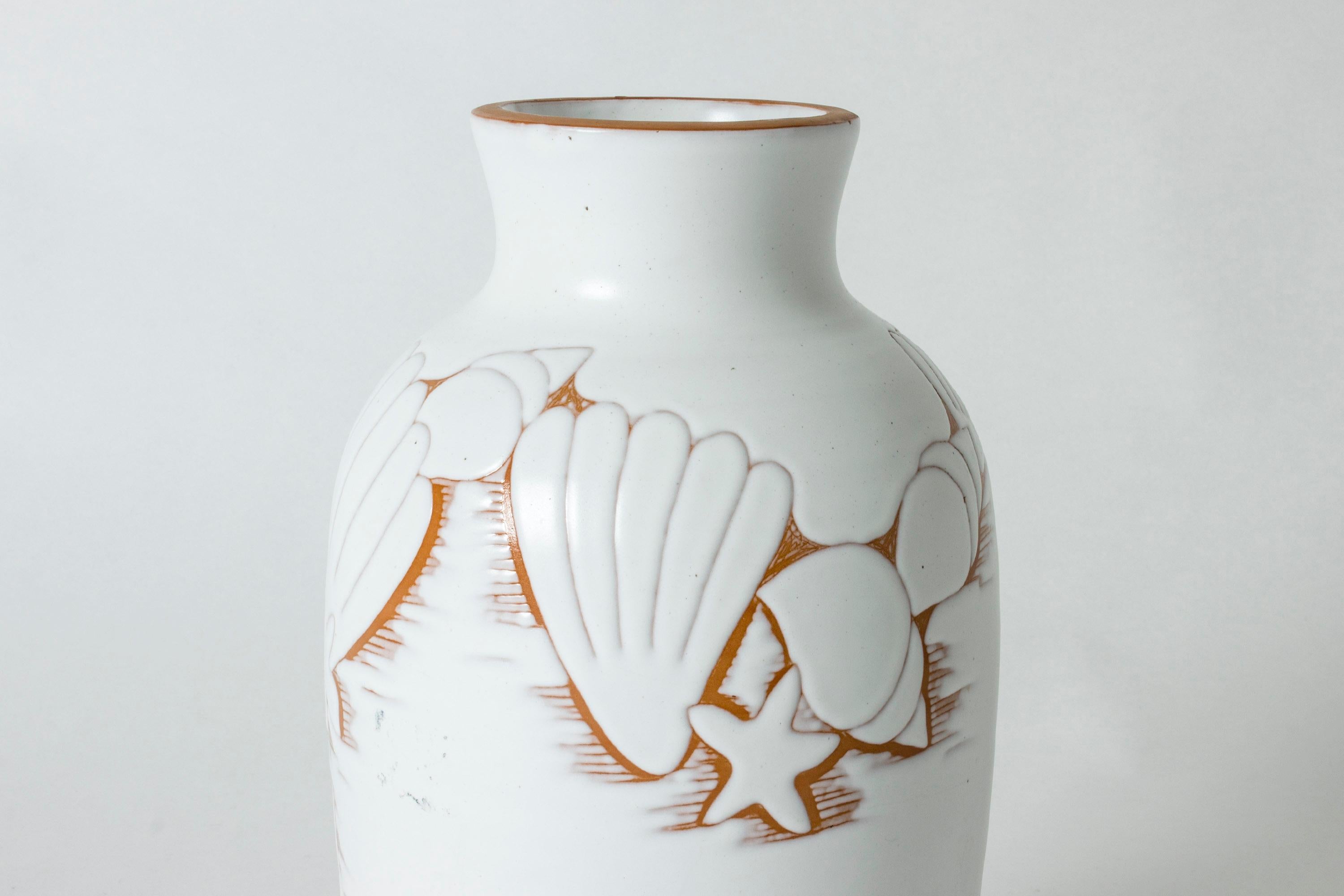 Mid-20th Century Large Swedish ceramic earthenware vase by Anna-Lisa Thomson for Upsala-Ekeby