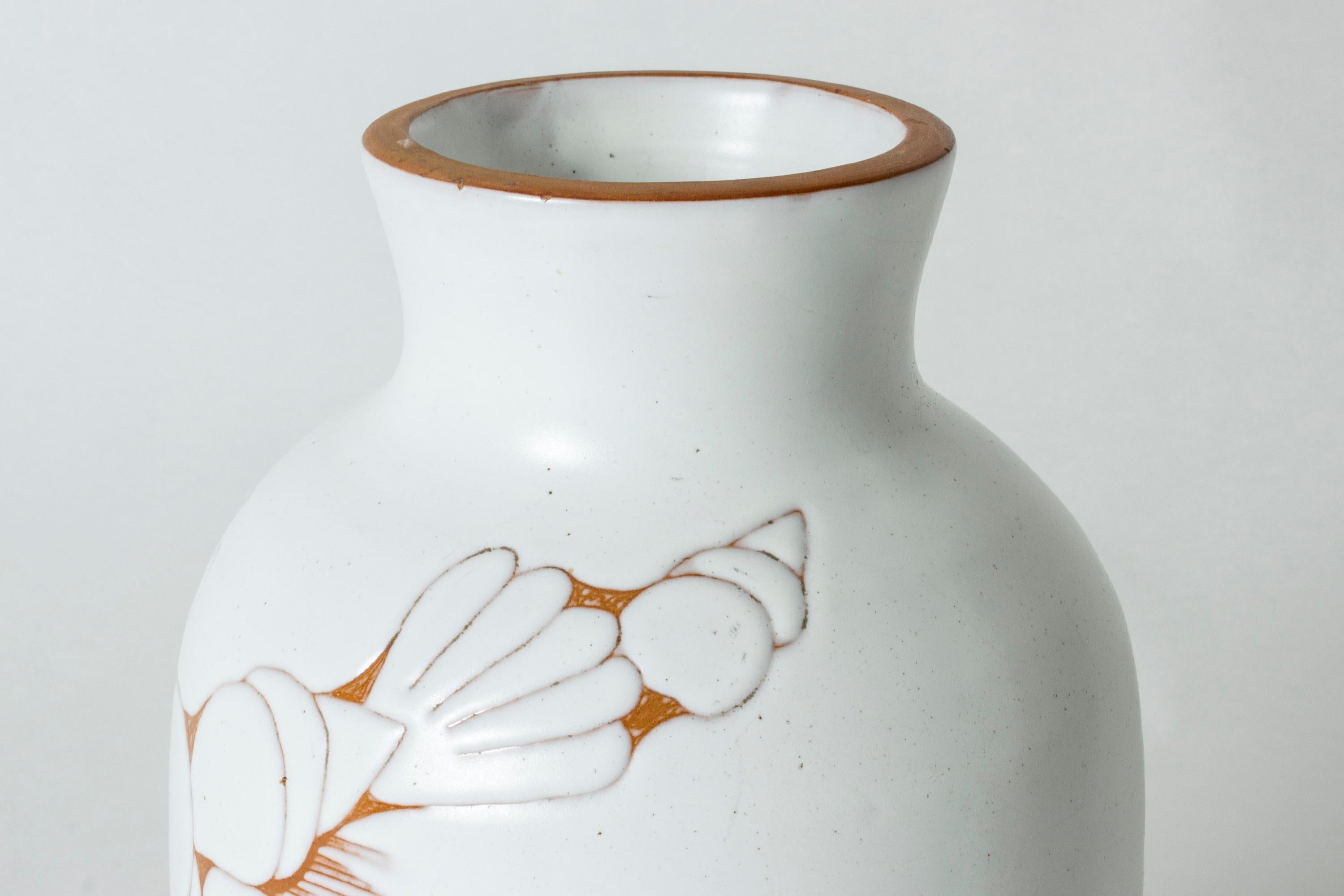Ceramic Large Swedish ceramic earthenware vase by Anna-Lisa Thomson for Upsala-Ekeby