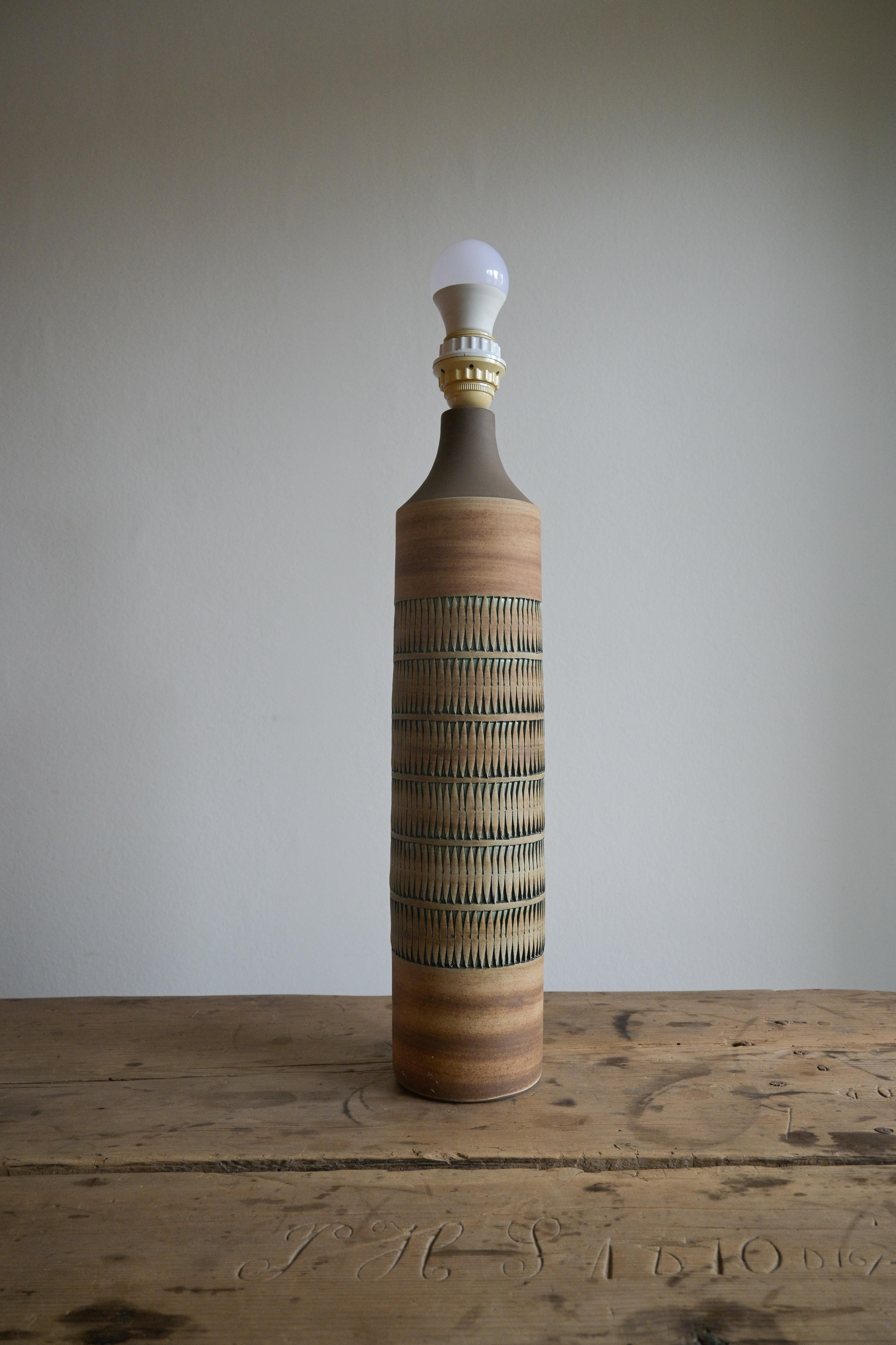 20th Century Large Swedish Floor Lamp by Tomas Anagrius, circa 1965-70, for Alingsås Keramik For Sale