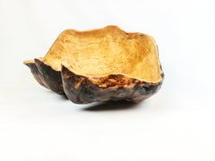 Large Swedish Folk Art Organic Burl Bowl, circa 1960s