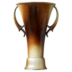 Große schwedische Grace-Bronzevase von Ystad Metall/Bronze, Schweden, 1930er Jahre