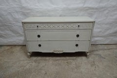 Large Swedish Gustavian 3 Drawer Chest of Drawers
