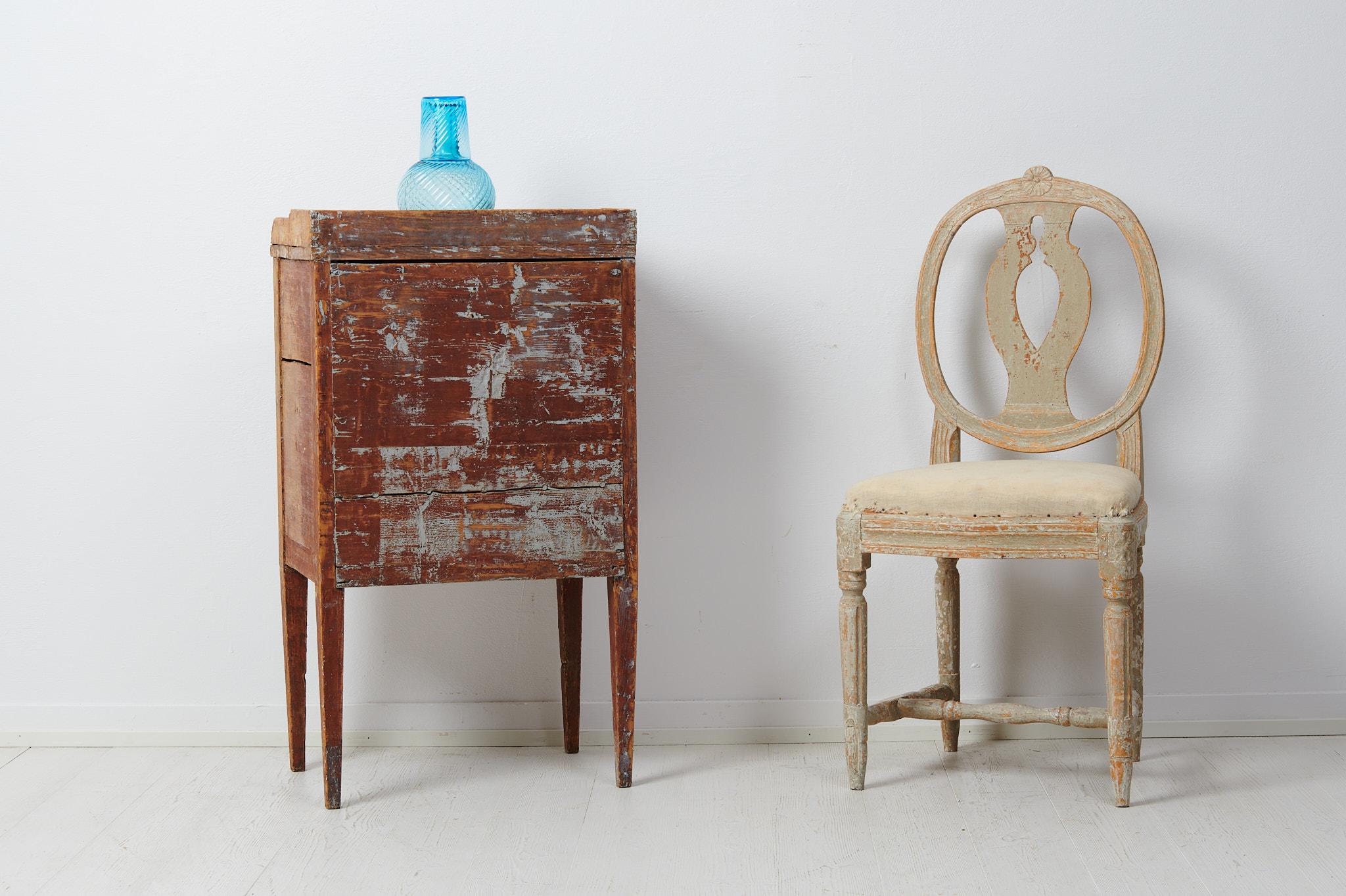 18th Century Large Swedish Gustavian Nightstand or Side Table