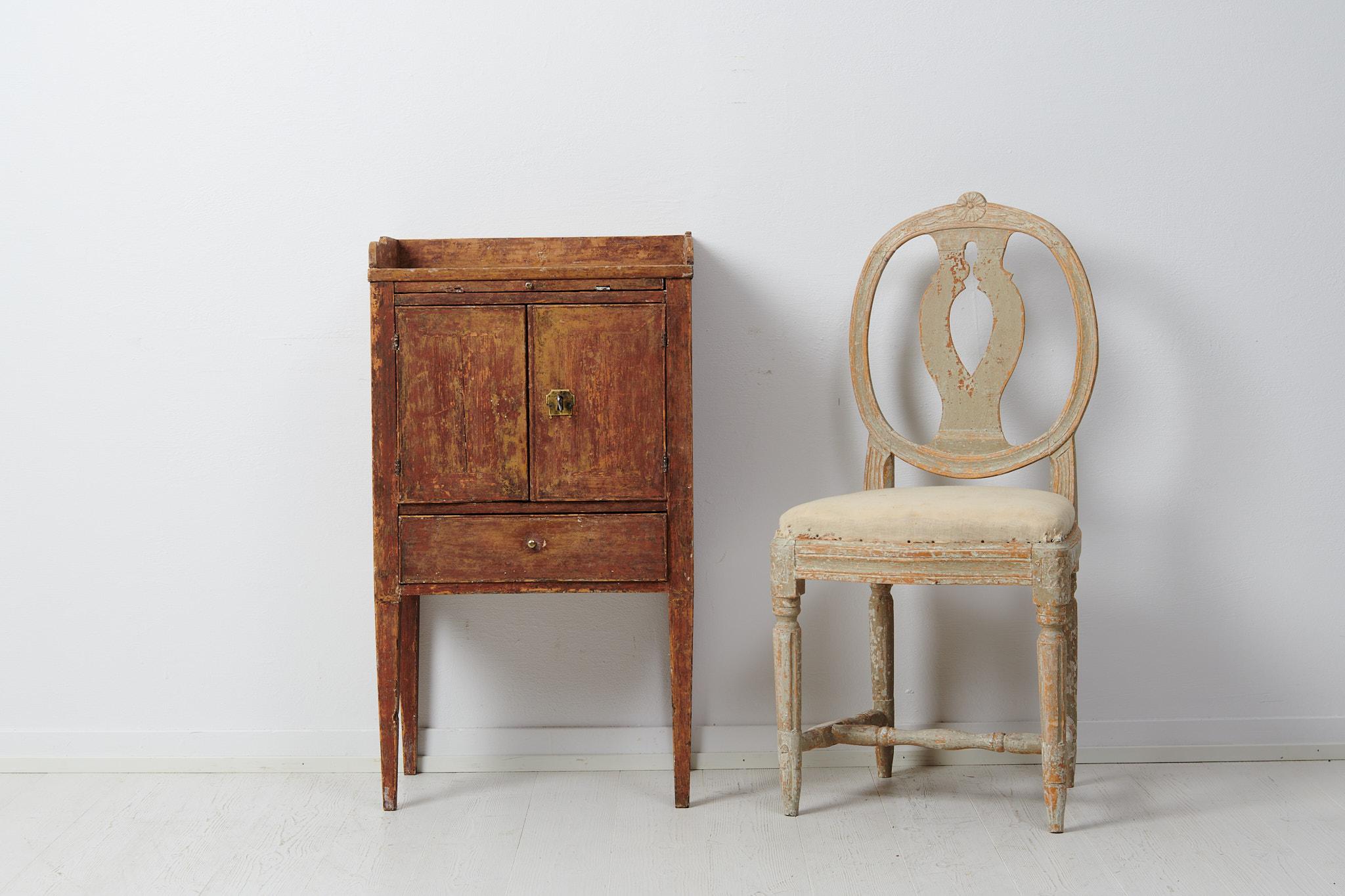 Pine Large Swedish Gustavian Nightstand or Side Table