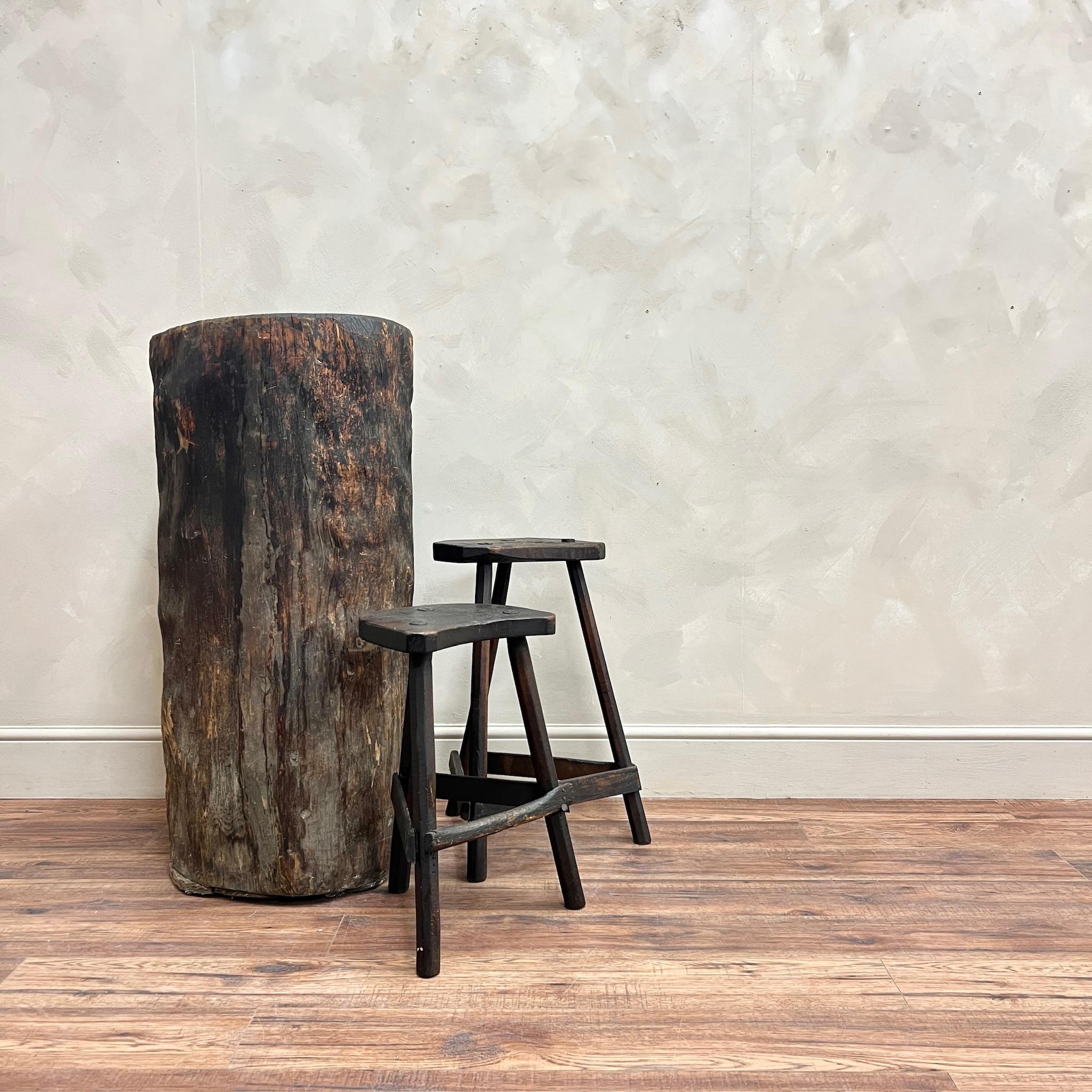 European Large Swedish Hollowed Log Vessel Folk Art For Sale