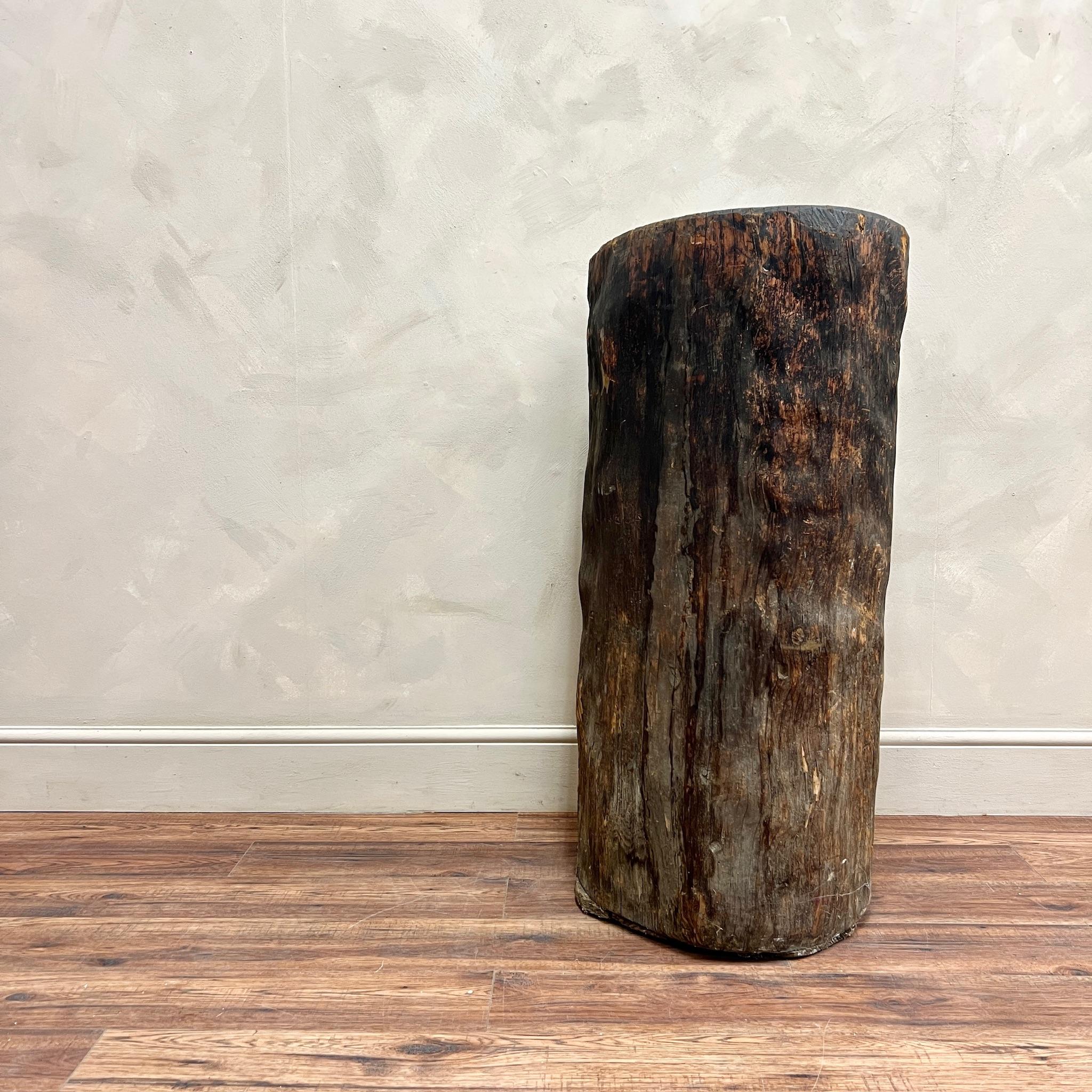 Early 20th Century Large Swedish Hollowed Log Vessel Folk Art For Sale