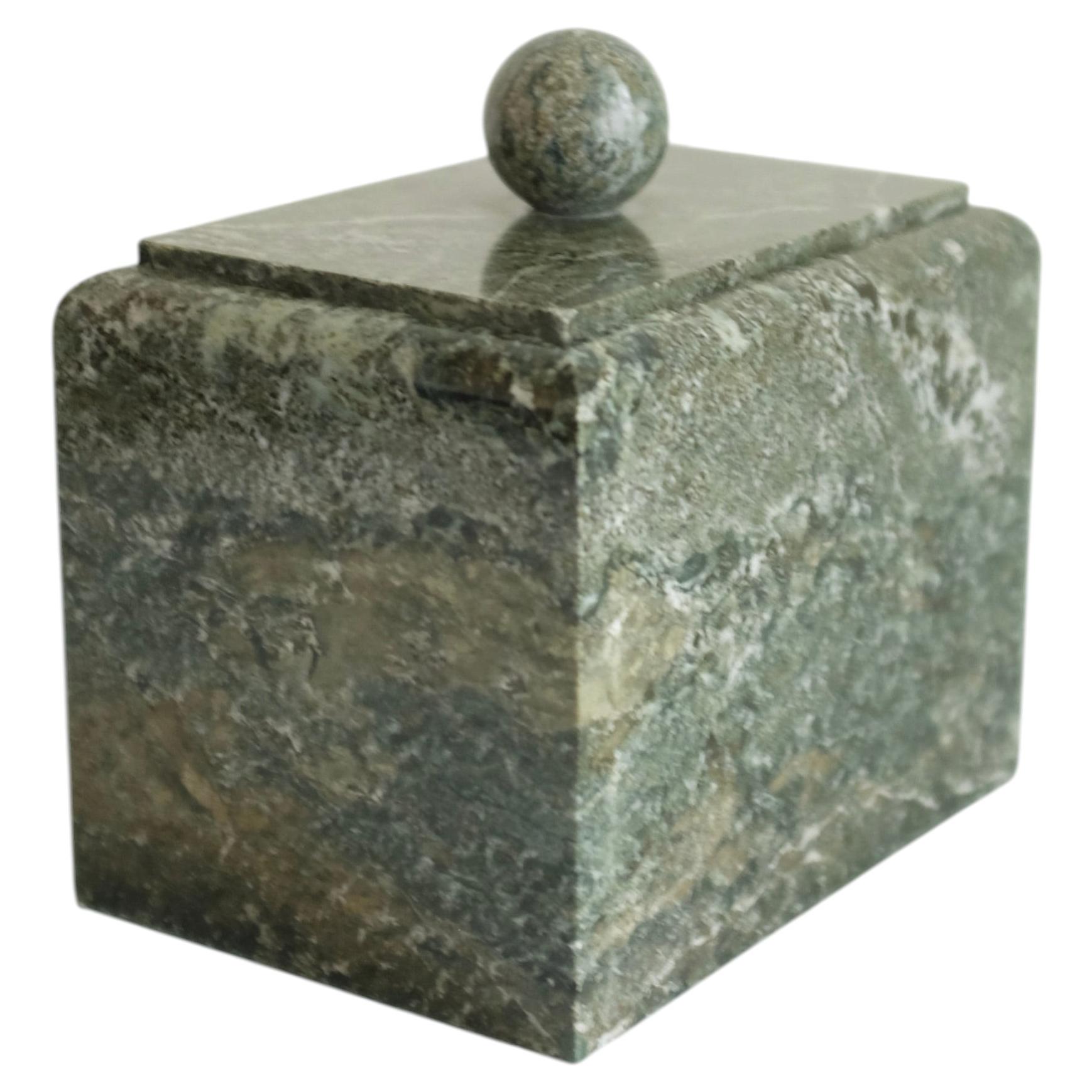 Large Swedish Kolmårds Marble Box For Sale