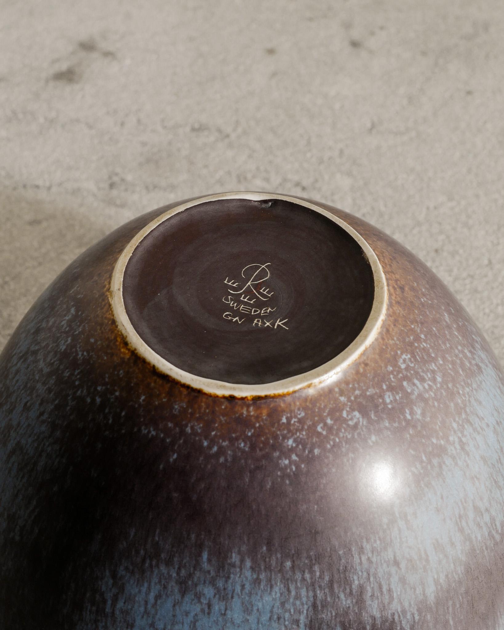Large Swedish Mid Century Ceramic Bowl by Gunnar Nylund for Rörstrand, 1950s For Sale 1