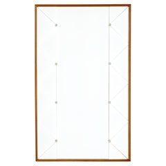 Large Swedish mid century harlequin mirror