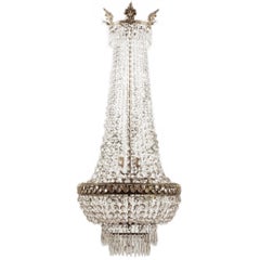 Large Swedish Oscarian Late 19th Century Chandelier