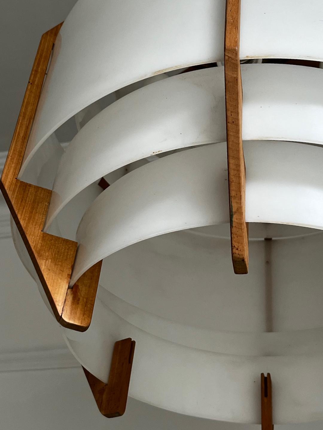 Large Swedish Pendant Light attributed to Jakobsson 4