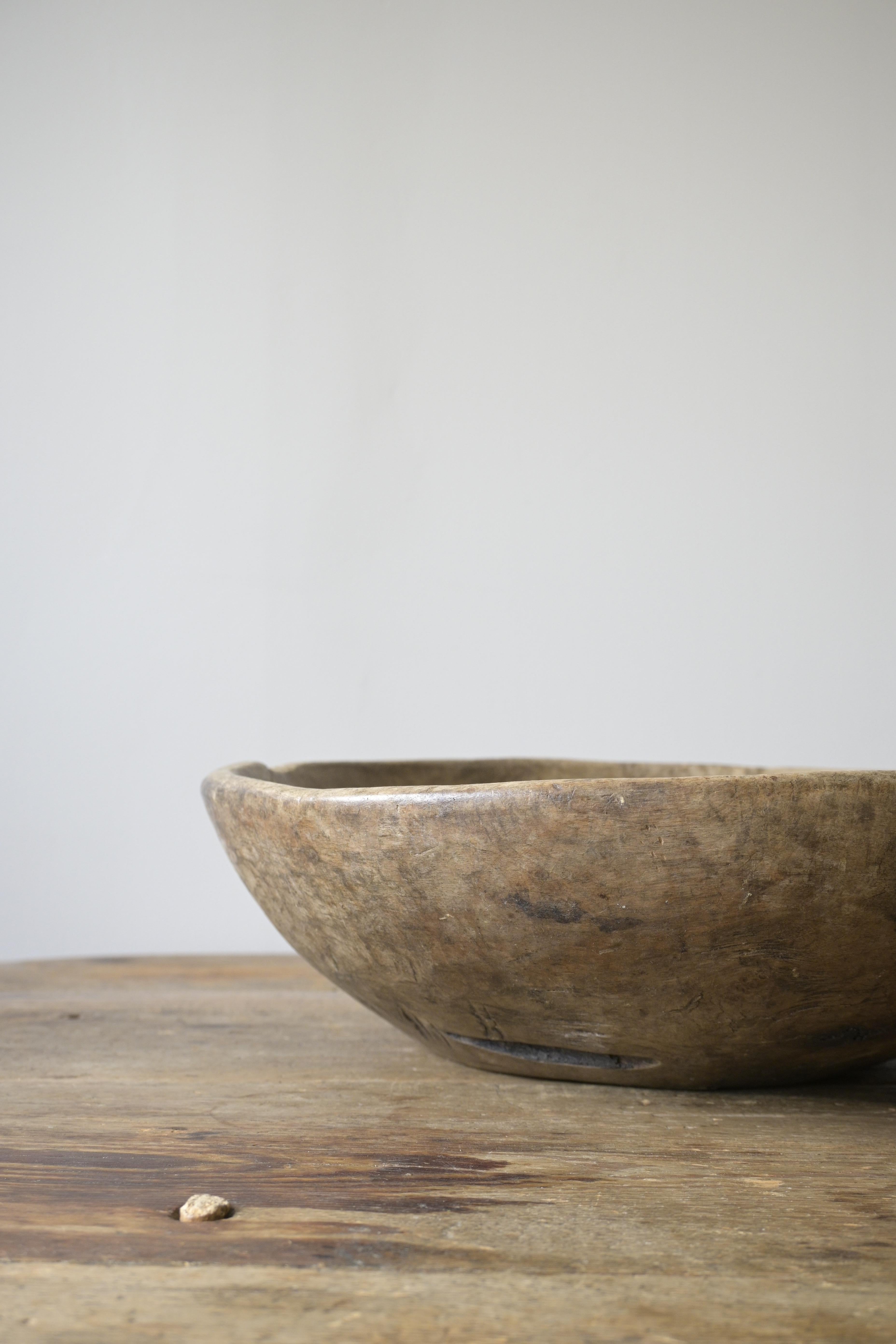 19th Century Large Swedish Root Bowl ca 1850 For Sale