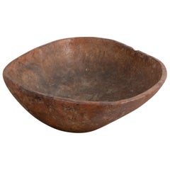 Large Swedish Root Bowl with Organic Shape