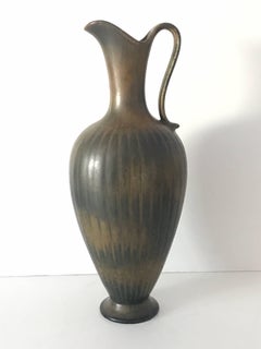 Large Swedish Rörstrand Gunnar Nylund Ceramic Amphora Vase or Decanter, 1950