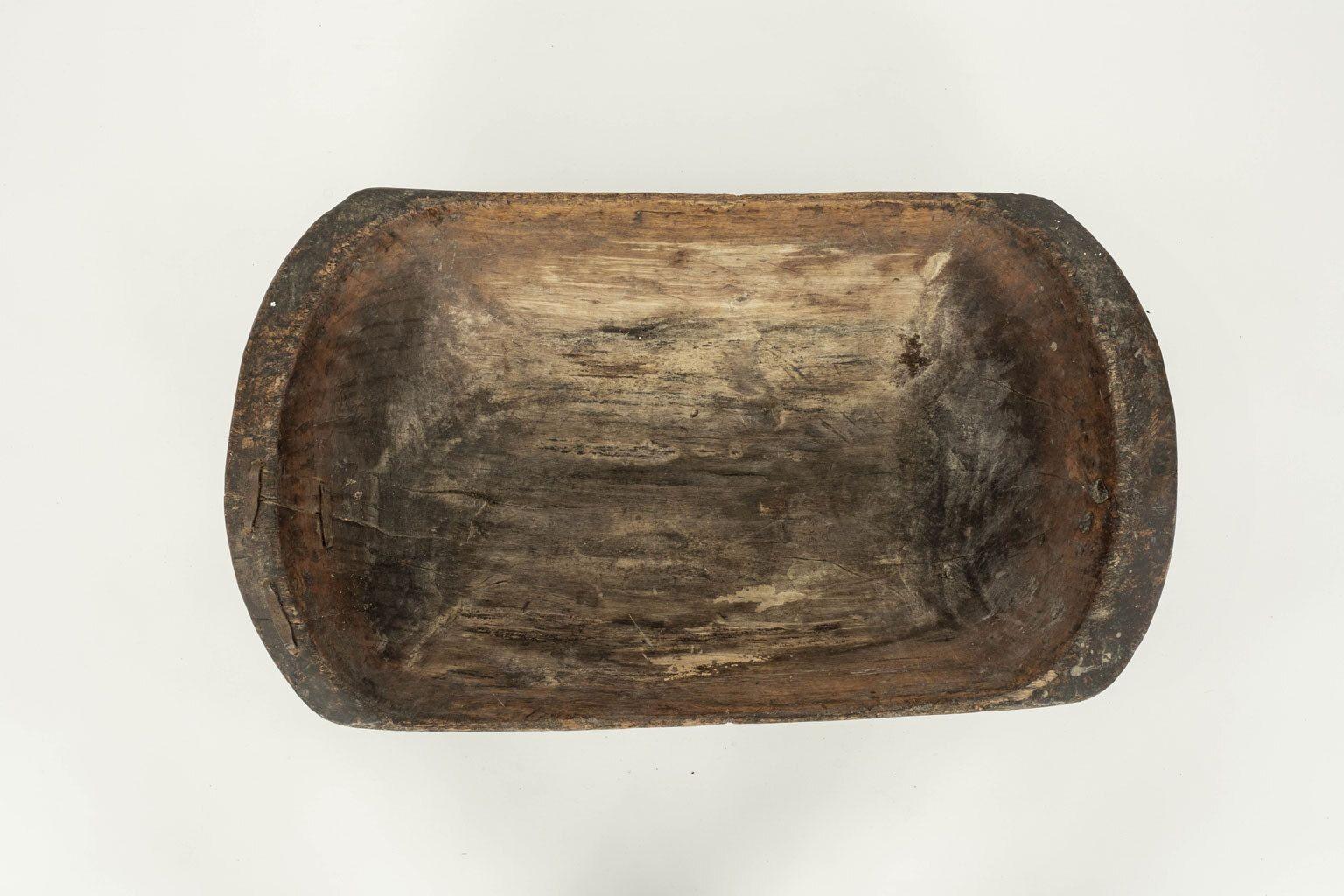 19th Century Large Swedish Rustic Trencher Bowl For Sale