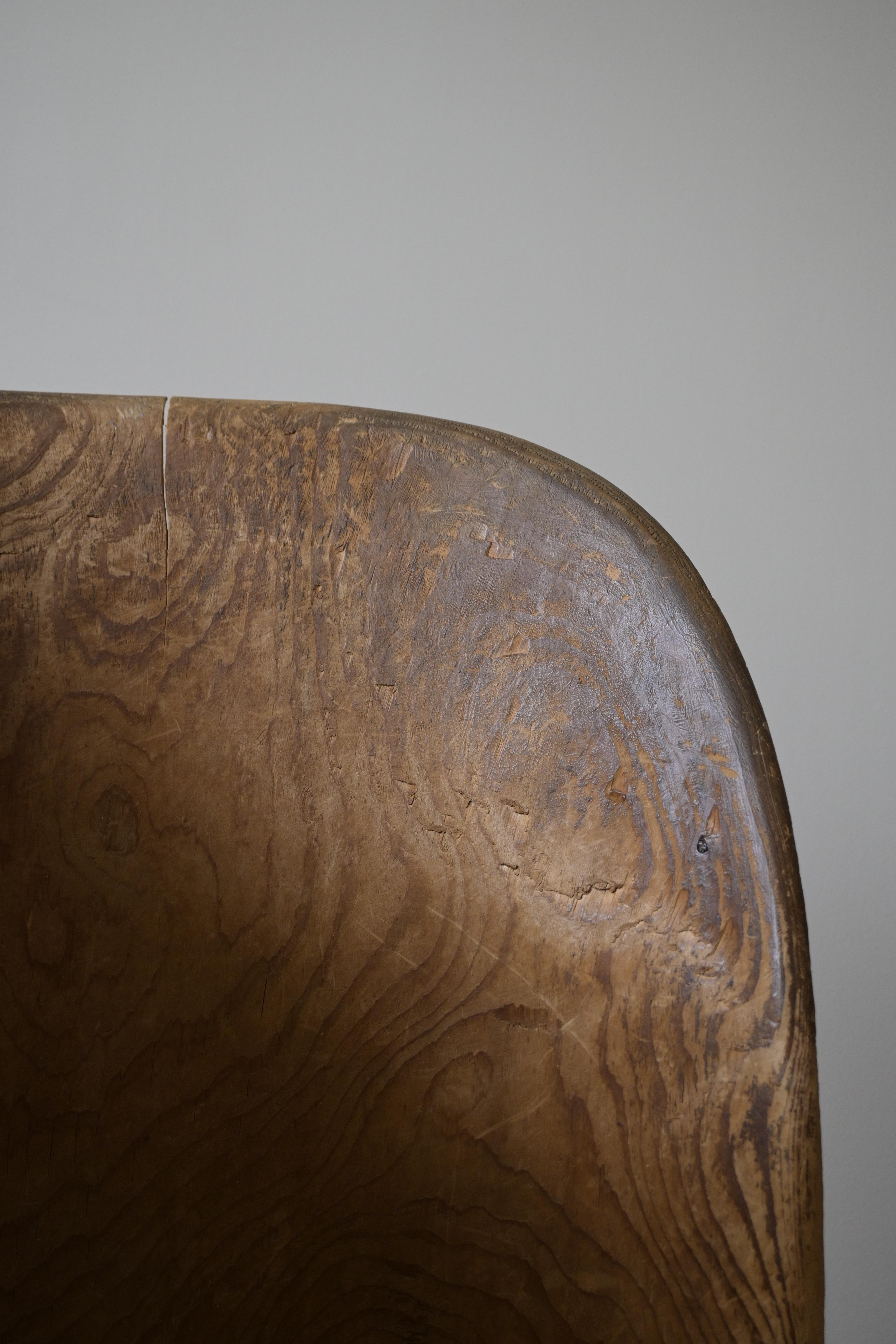 Large Swedish Stump Chair 'Kubbstol' ca 1950 For Sale 5