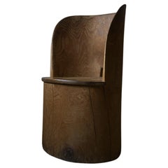 Large Swedish Stump Chair 'Kubbstol' ca 1950