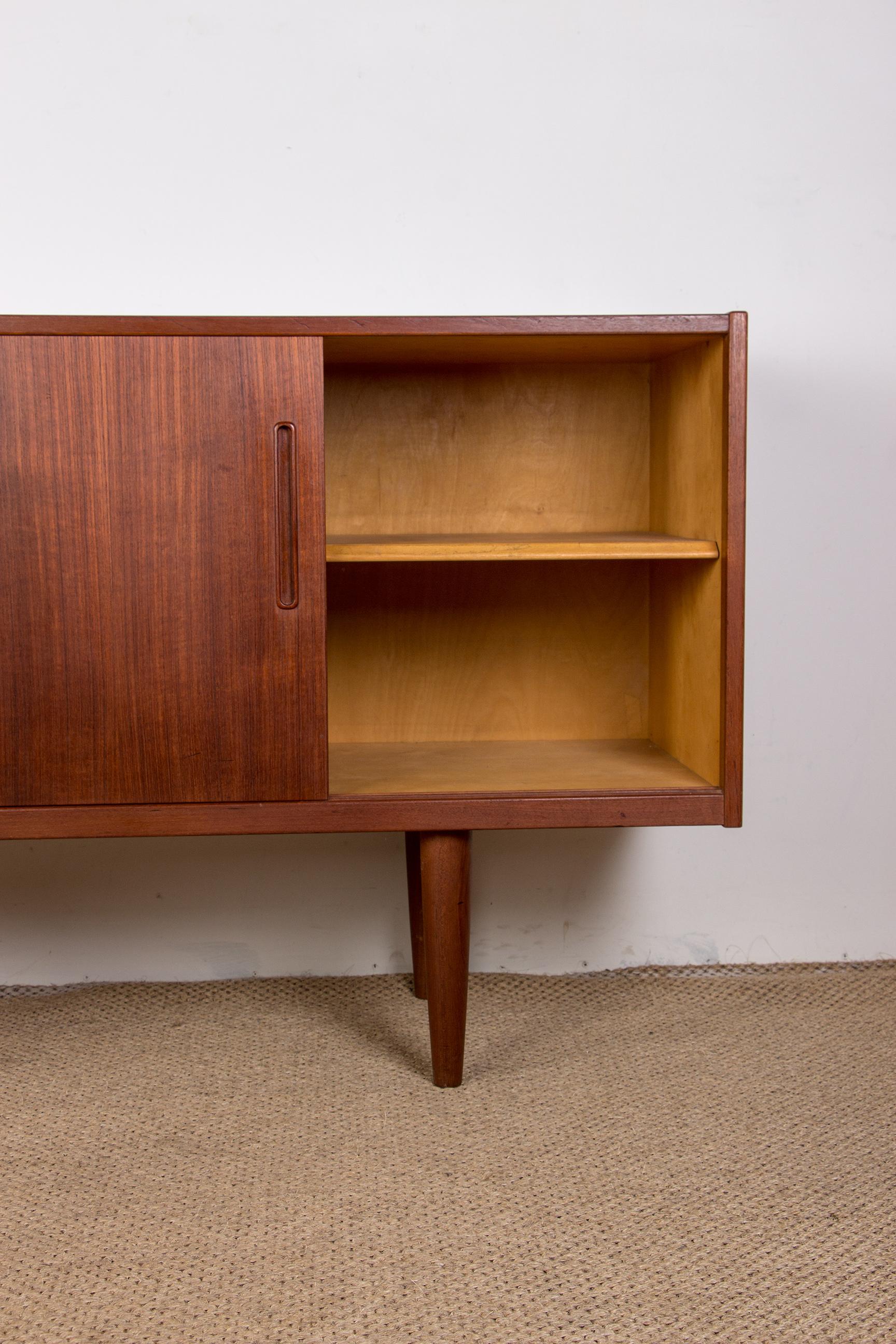 Large Swedish Teak Sideboard by Nils Jonsson for Hugo Troeds 1960 9