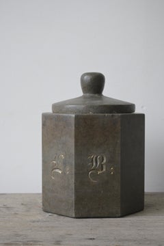 Grande barattolo svedese per tabacco, 1850 circa