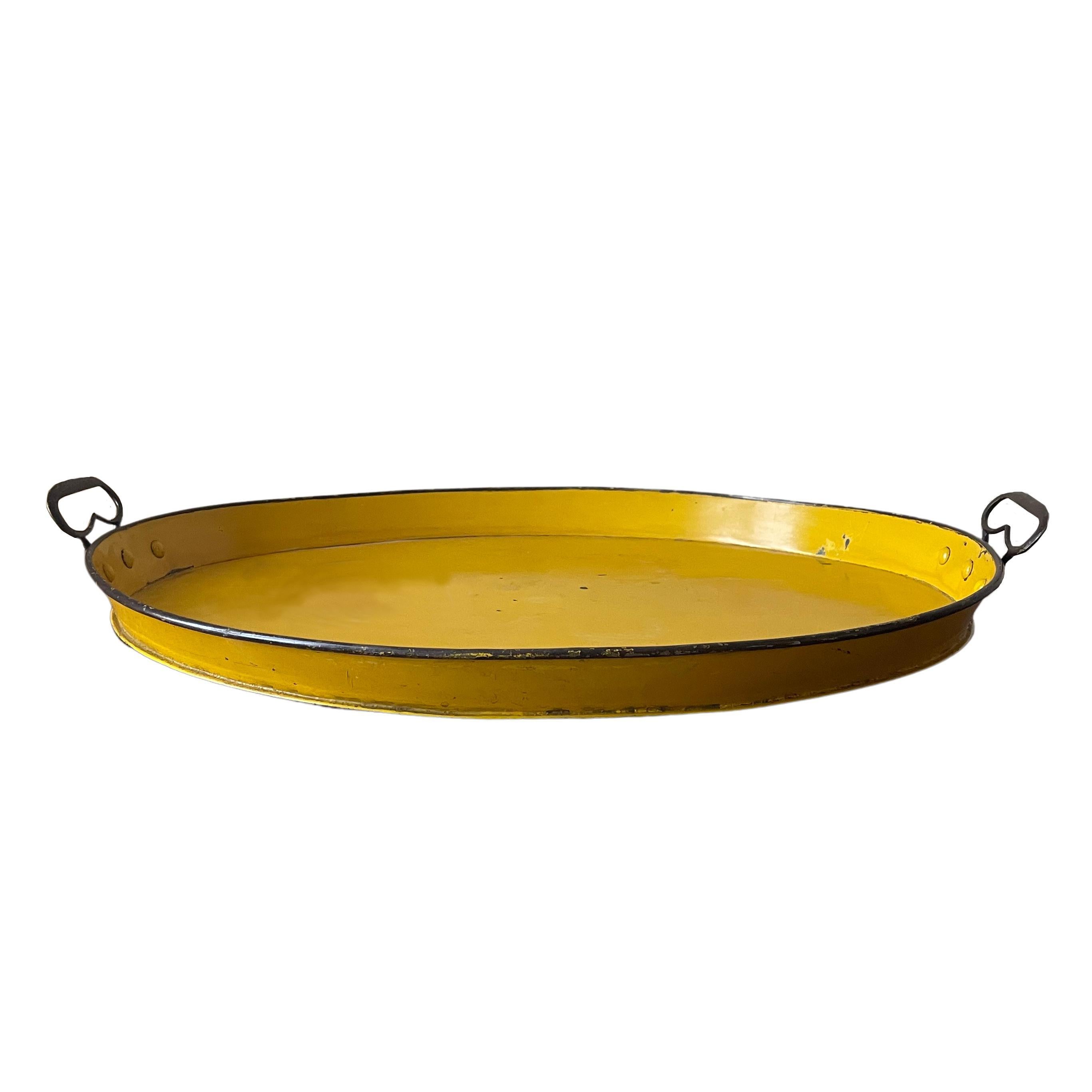 Gustavian Large Swedish Toleware Tray, 19th Century For Sale