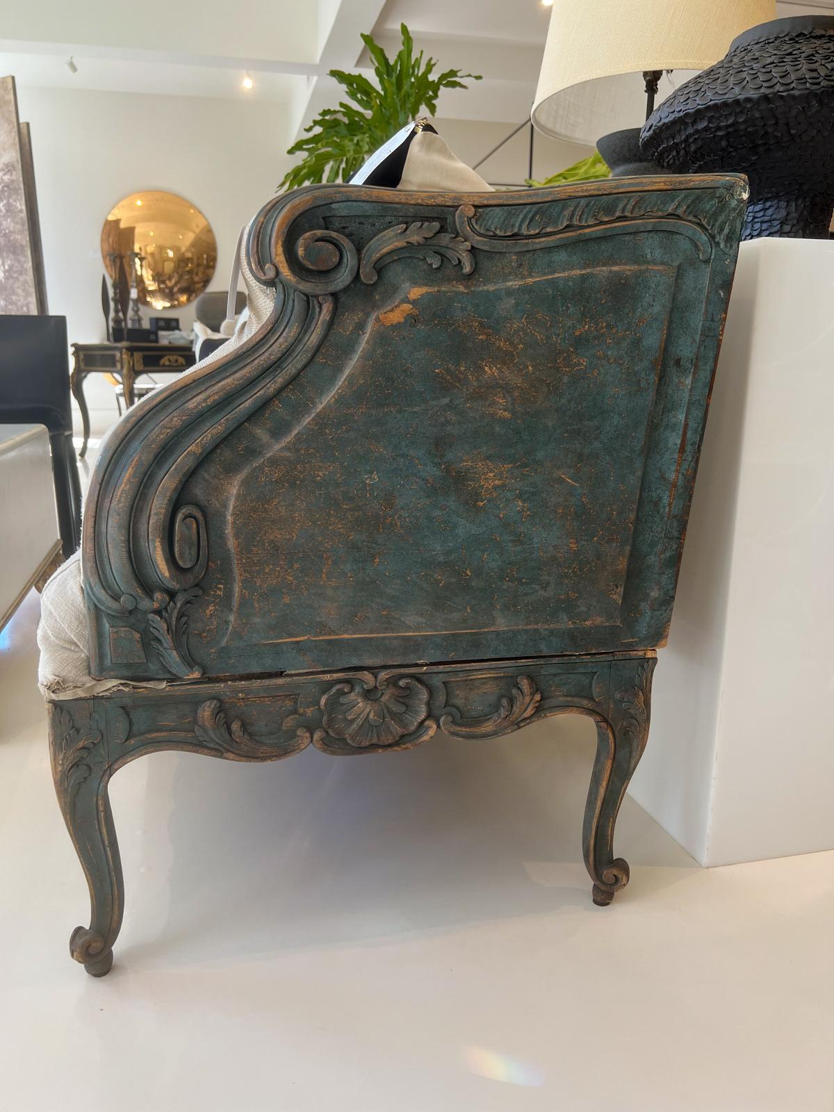 Grand canapé/banc Trag suédois, 18ème siècle Bon état - En vente à New Orleans, LA