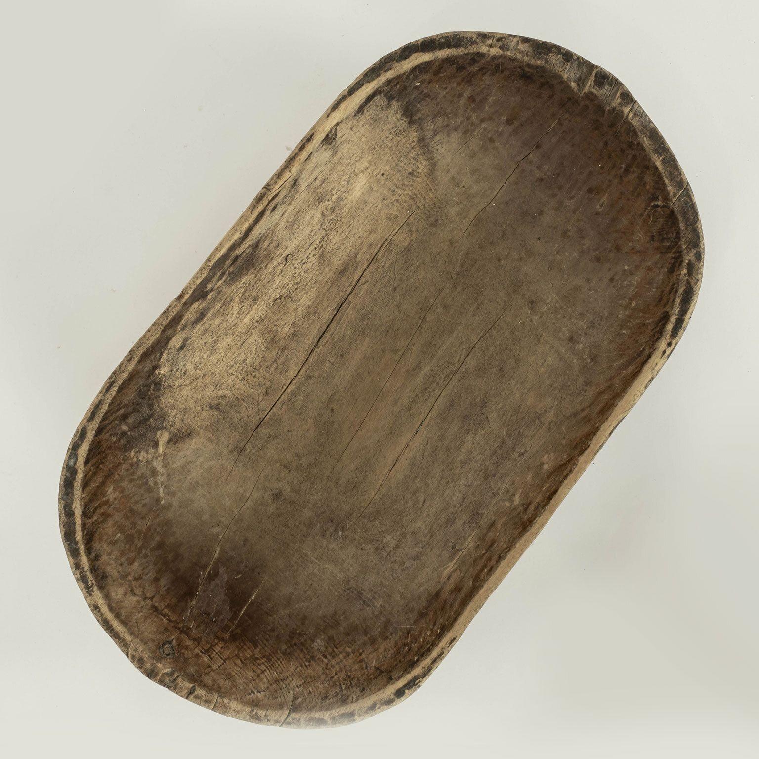 Hand-Carved Large Swedish Trencher Bowl