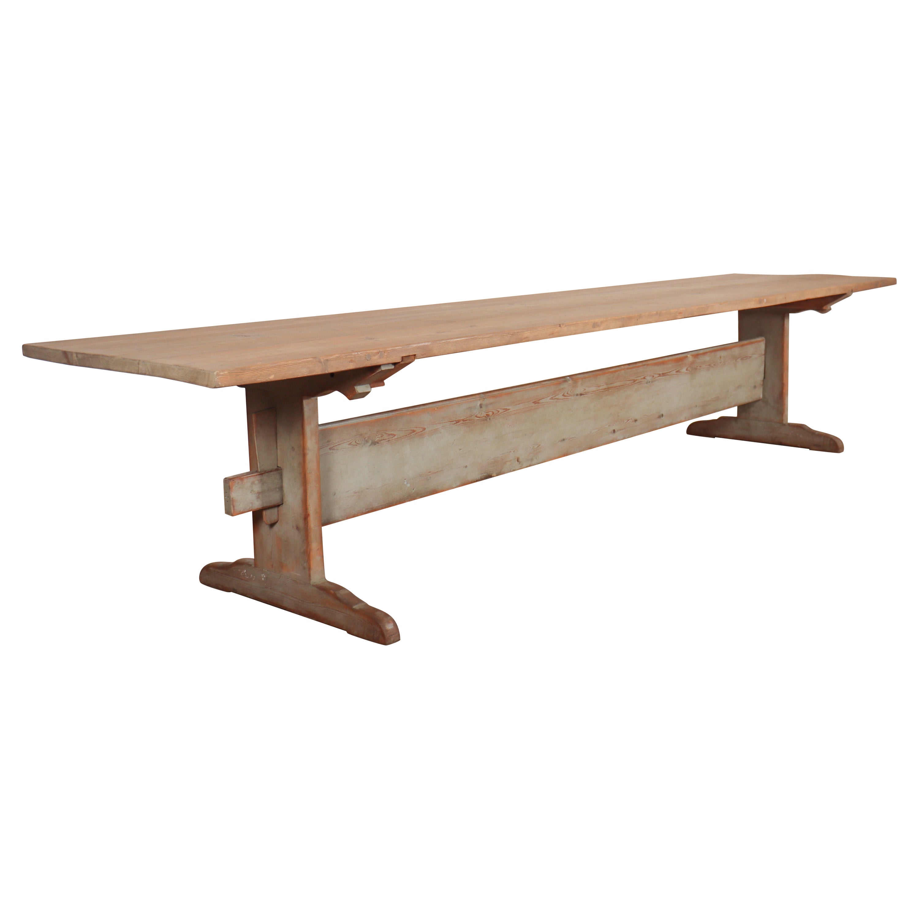 Large Swedish Trestle Table