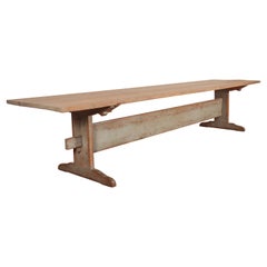 Large Swedish Trestle Table