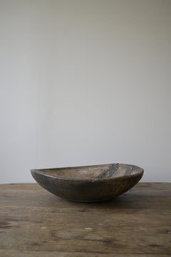 Large Swedish Turned Bowl, ca 1780