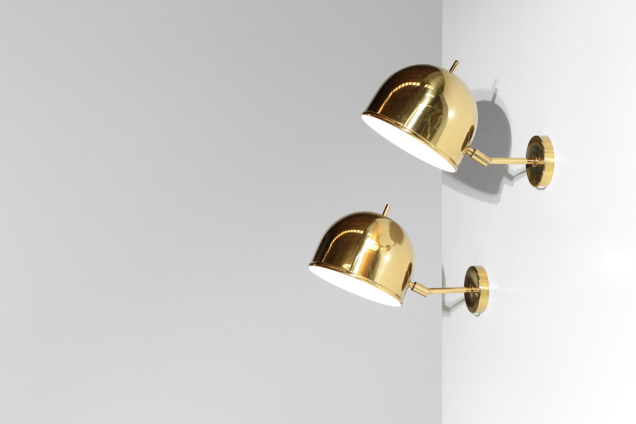 Mid-20th Century Large Swedish Wall Light by Bergboms, 1960s Style Hans Age Jakobsson