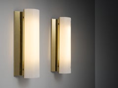 Large Swedish Wall Lights in Brass