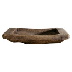 Large Swedish Wooden Tray in a Brutalist Style of Solid Oak Produced, Late 1800s