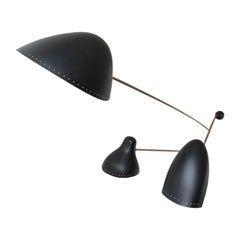 Large Swing Arm Midcentury Wall Lamp in Manner of Serge Mouille